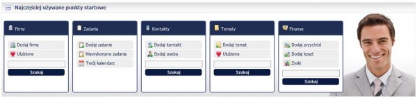 Punkty startowe CRM online inFirma